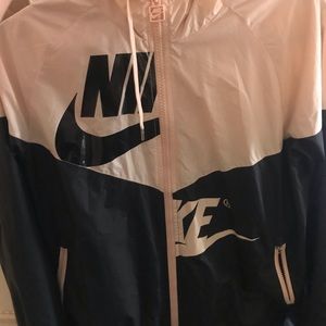 Pink and black Nike windbreaker